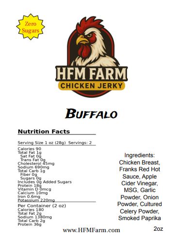 Buffalo Chicken Jerky