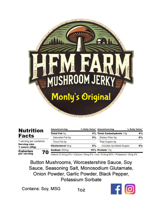 Monty's Original Mushroom Jerky