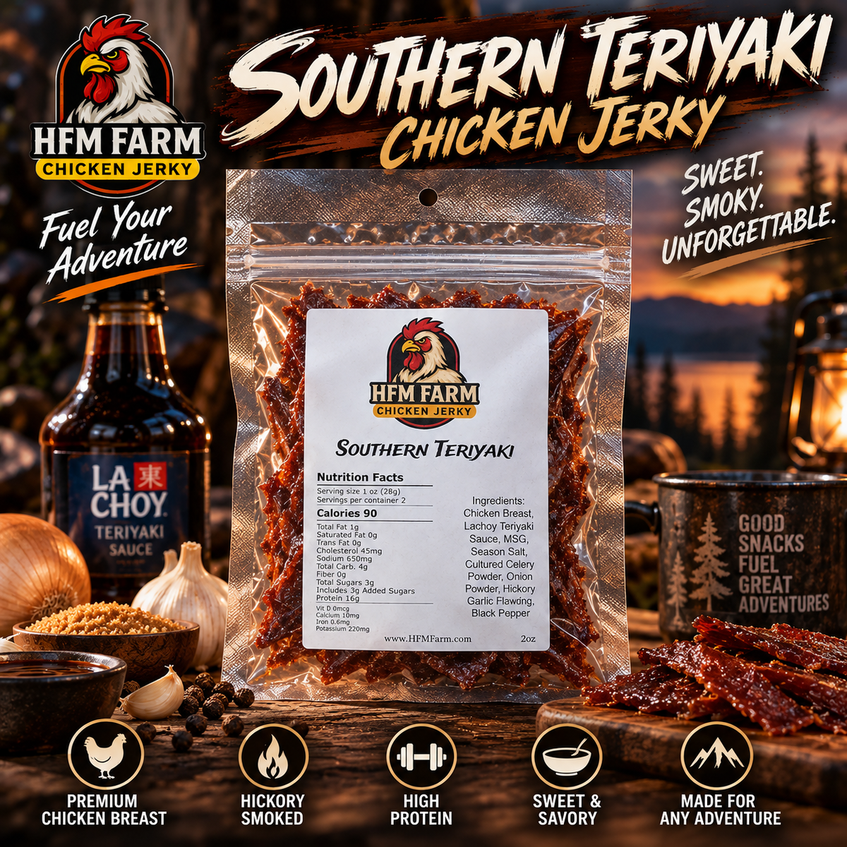 Southern Teriyaki Chicken Jerky