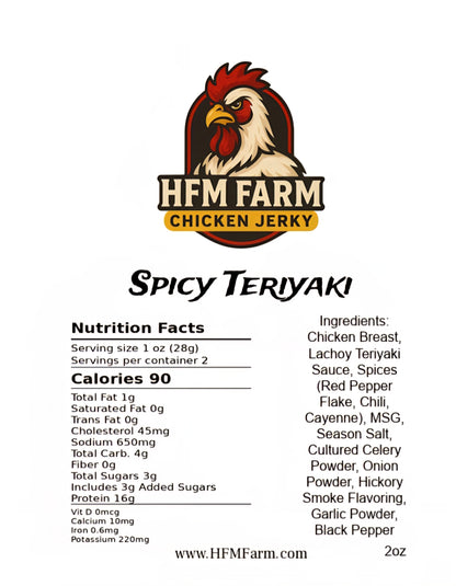 Spicy Teriyaki Chicken Jerky